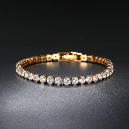 12Ct White Sapphire Oval Cut Bracelet