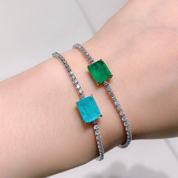 14Ct Baguette Cut Bracelet