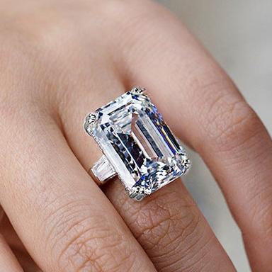 10Ct Baguette Cut Ring