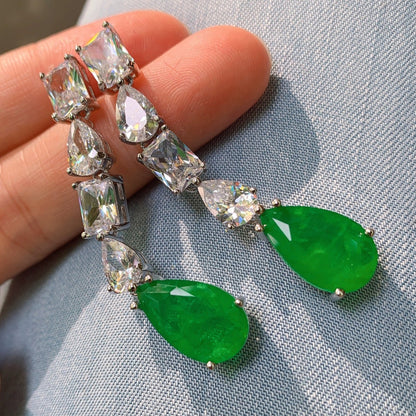 22C Pear Cut Drop Earrings