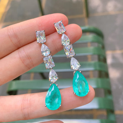 22C Pear Cut Drop Earrings