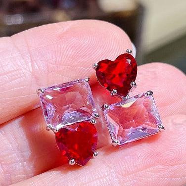 10Ct Asscher Cut Stud Earrings