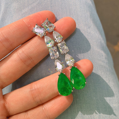 22C Pear Cut Drop Earrings