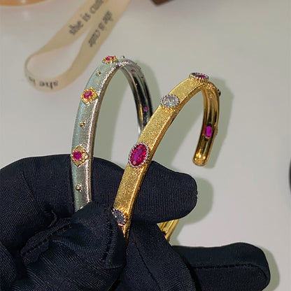 6Ct Pink Sapphire Oval Cut Bracelet