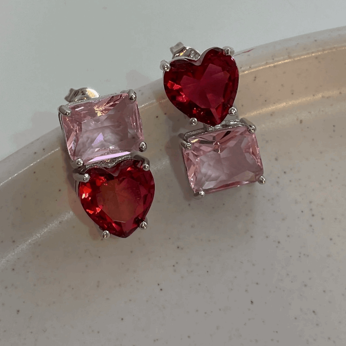 10Ct Asscher Cut Stud Earrings