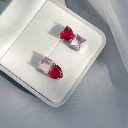 10Ct Asscher Cut Stud Earrings