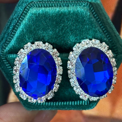 14Ct Oval Cut Stud Earrings