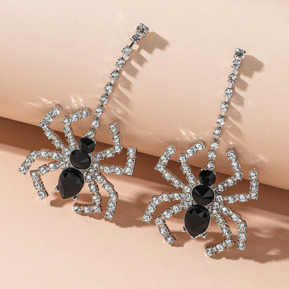 20Ct Black Sapphire Round Cut Drop Earrings