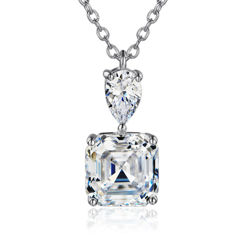 12Ct Cushion Cut Necklace