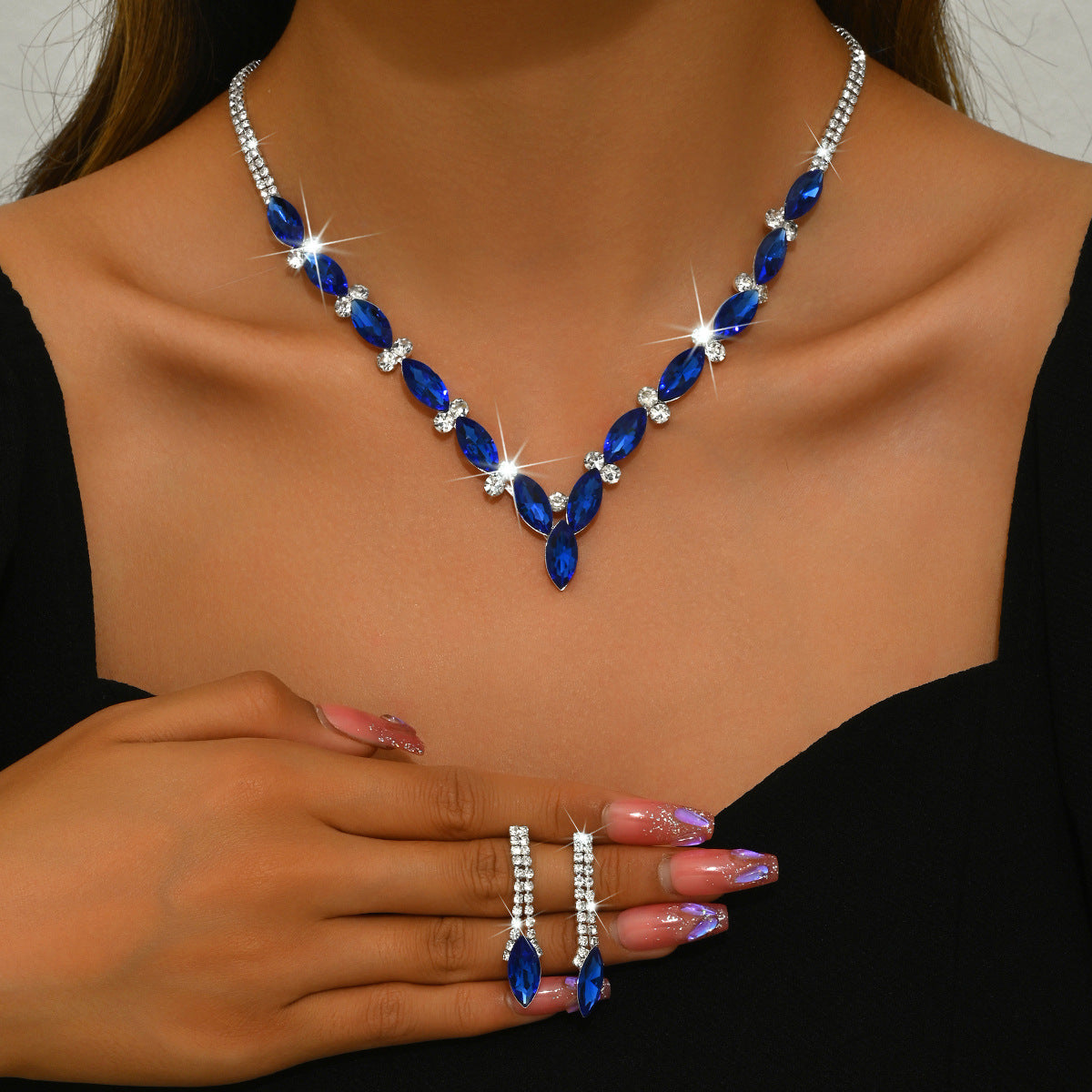 Marquise Cut Jewelry Set