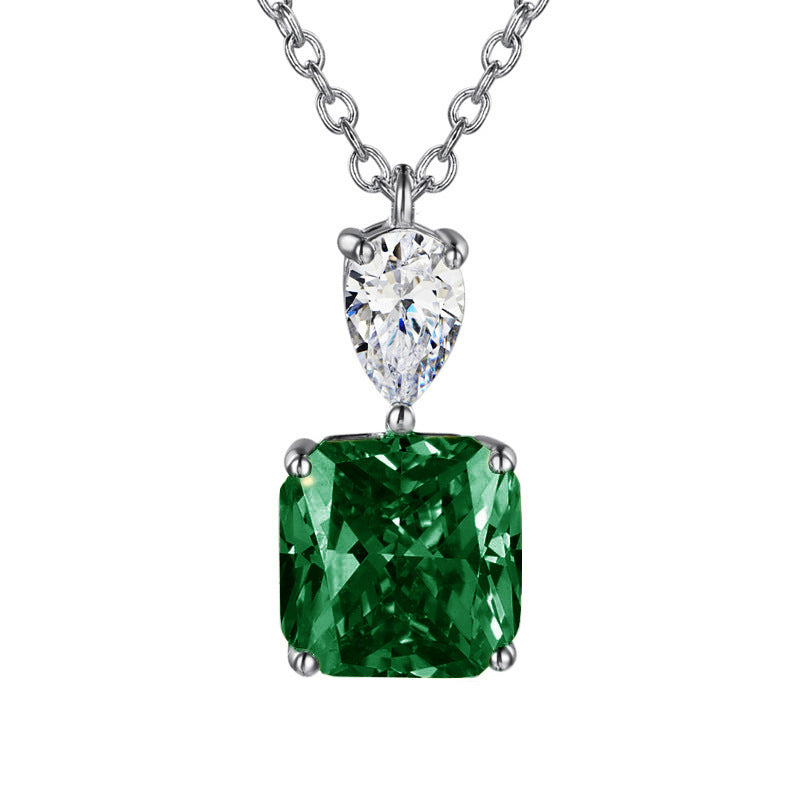 12Ct Cushion Cut Necklace