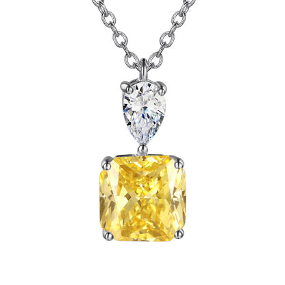 12Ct Cushion Cut Necklace