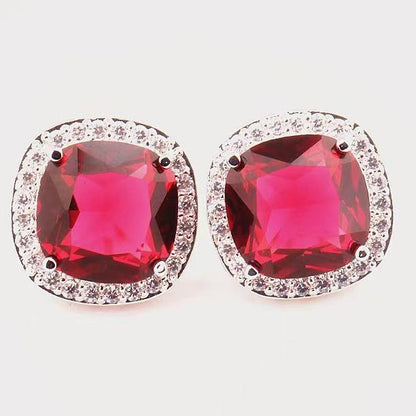 10Ct Cushion Cut Stud Earrings