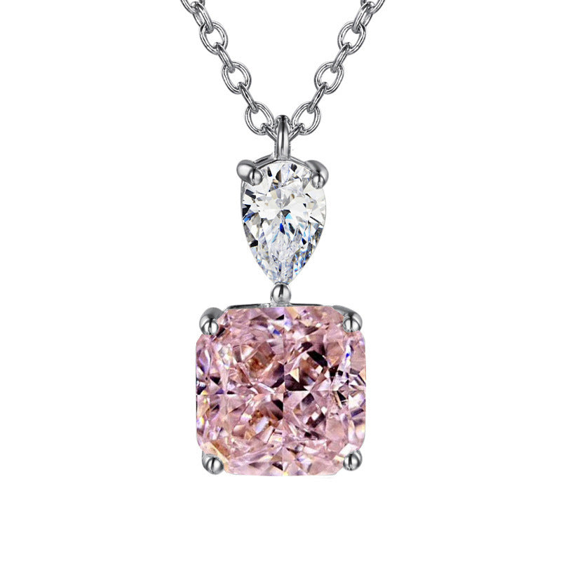 12Ct Cushion Cut Necklace