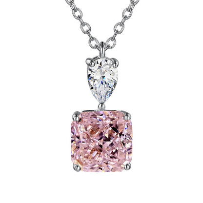 12Ct Cushion Cut Necklace