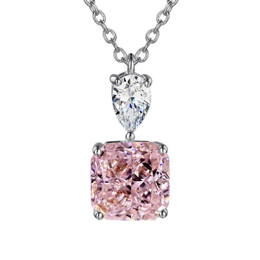 12Ct Cushion Cut Necklace