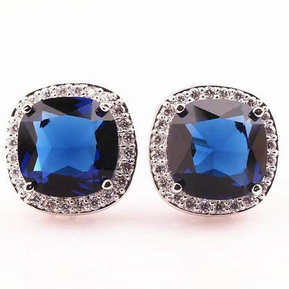 10Ct Cushion Cut Stud Earrings