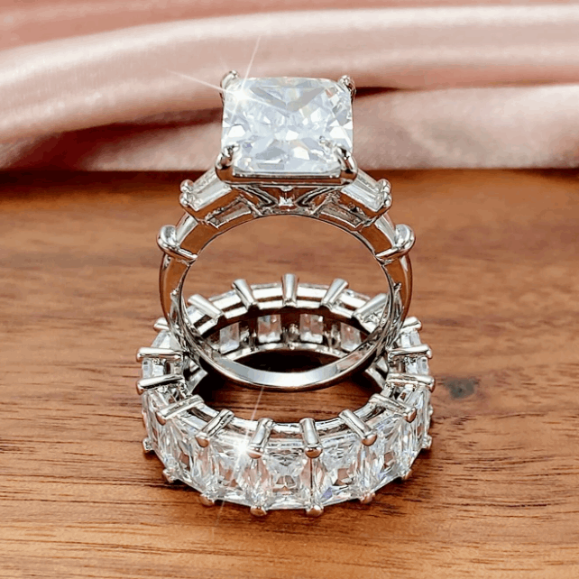 10Ct Baguette Cut Engagement Ring